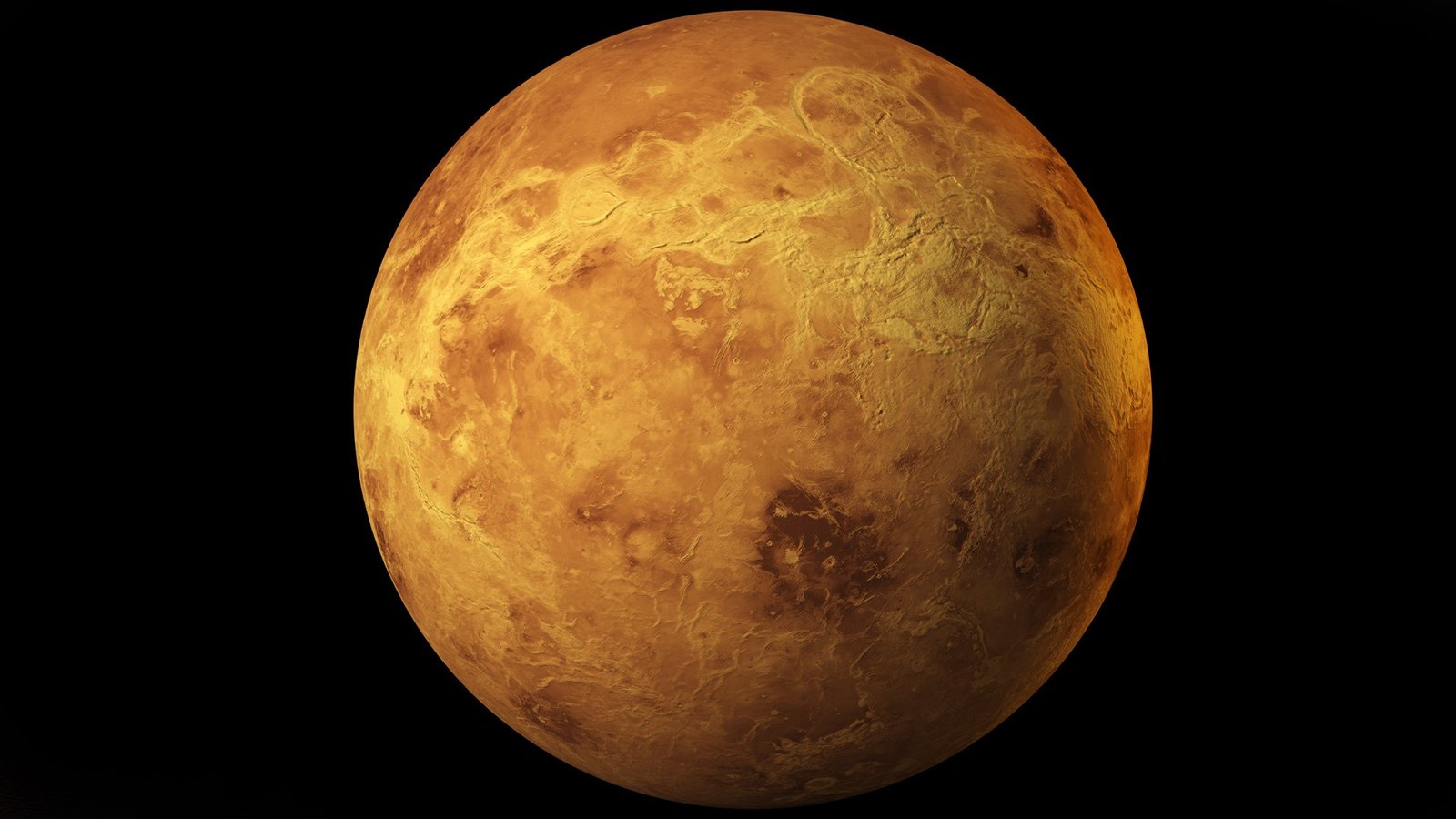 Планета Венера в космосе